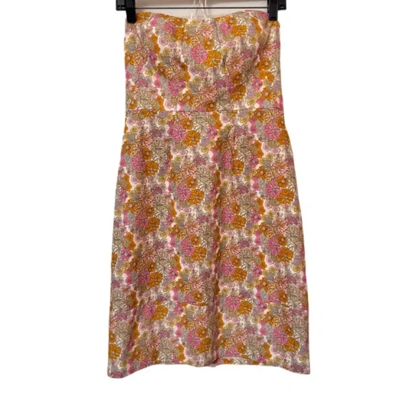 J. Crew Erica Floral Strapless Mini Dress - Picture 5 of 9